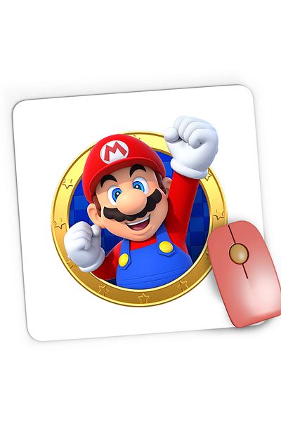 OEM Mousepad Gaming Super Mario Bros Arcade Good Vibe, 21x19 cm