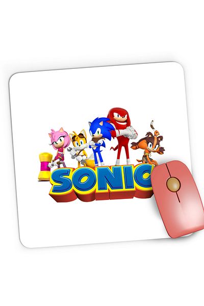 OEM Mousepad Gaming Sonic Boom All Team Echipa, 21x19 cm