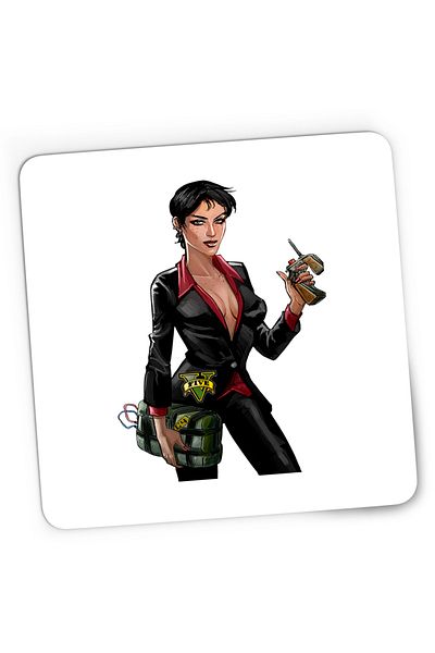 OEM Mousepad Gaming Mechanic Women GTA V, 21x19 cm