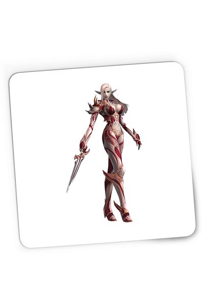 OEM Mousepad Gaming Lineage ll Bloody Elf Lady, 21x19 cm