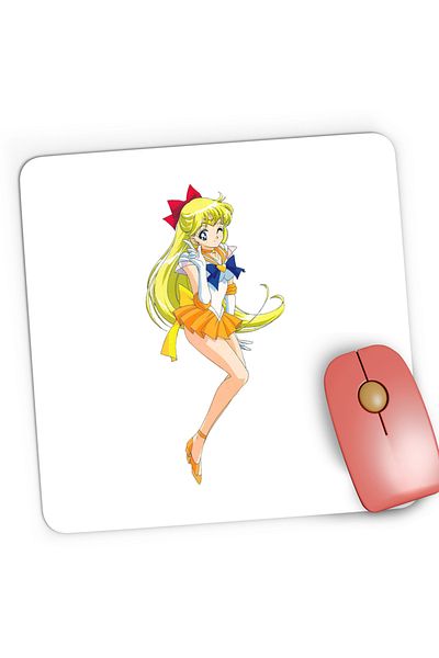 OEM Mousepad Gaming Venus Sailor Moon Cartoon Desene Animate, 21x19 cm