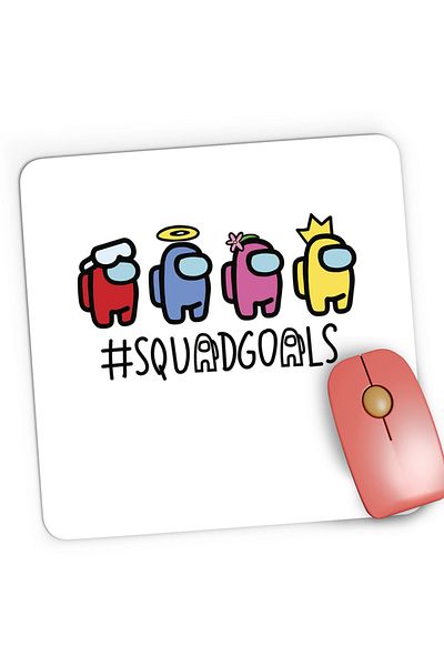 OEM Mousepad Gaming SquadGoals Among Us, 21x19 cm
