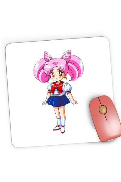 OEM Mousepad Gaming Sailor Moon Chibiusa Pink Bebe Girl, 21x19 cm