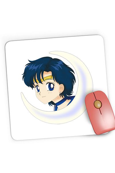 OEM Mousepad Gaming Mercur Sailor Moon Anime Manga Love, 21x19 cm