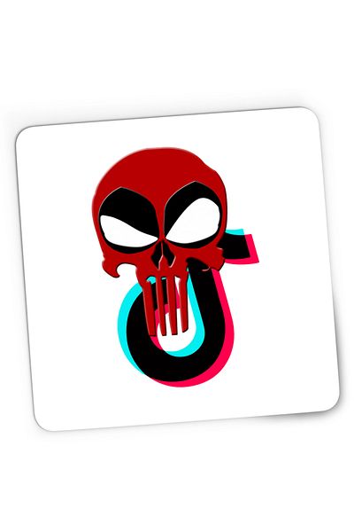 OEM Mousepad Gaming Deadpool Tiktok Horror Reaper Skull, 21x19 cm