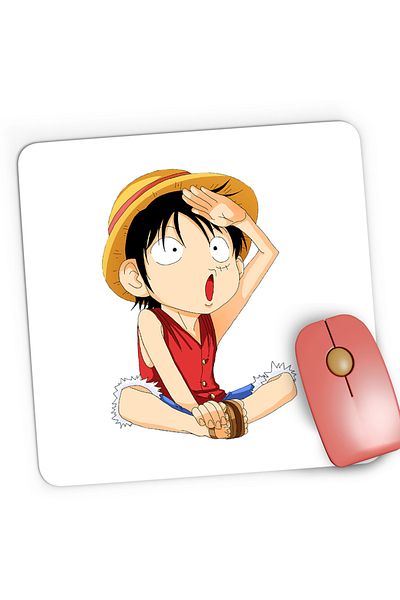 OEM Mousepad Gaming One Piece Monkey D Luffy Minecraft Pirate, 21x19 cm