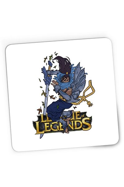 OEM Mousepad Gaming Yasuo League of Legends Ionian LoL Unforgiven, 21x19 cm