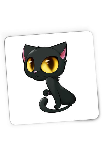 OEM Mousepad Gaming Cartoon Cat Cute Miau, 21x19 cm