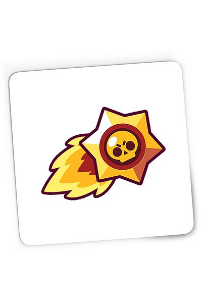 OEM Mousepad Gaming Brawl Stars Play Logo, 21x19 cm