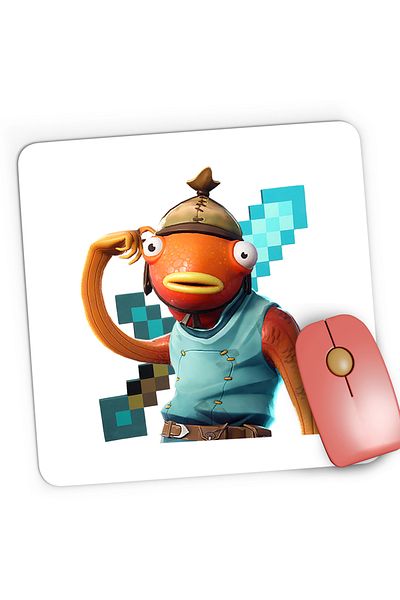 OEM Mousepad Gaming Fishstick Fortnite Minecraft Diamond Sword, 21x19 cm