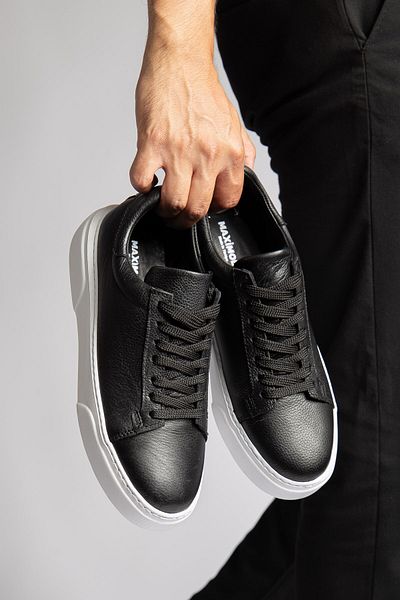 maximoda Genuine Leather, Thick High Sole, Stitched, Inner Outer Leather Men's Shoes