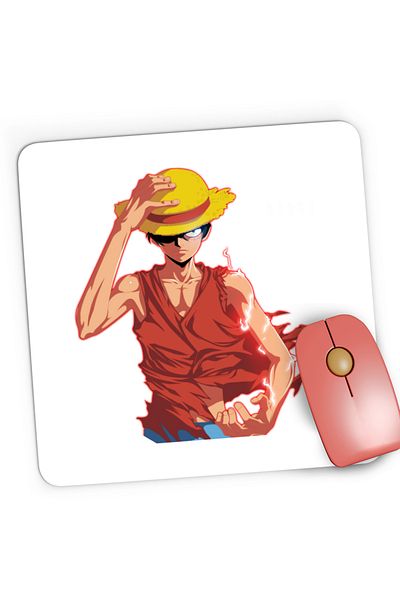OEM Mousepad Gaming Electric Monkey D Luffy One Piece Power, 21x19 cm