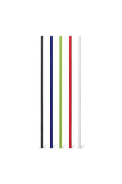 dalimag Set 5 Paie din Silicon, Pliabile, Alb, Negru, Rosu, Verde, Albastru