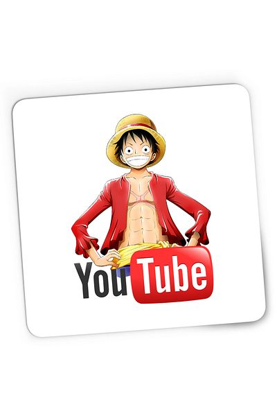 OEM Mousepad Gaming One Piece Luffy Youtuber Youtube Creator, 21x19 cm