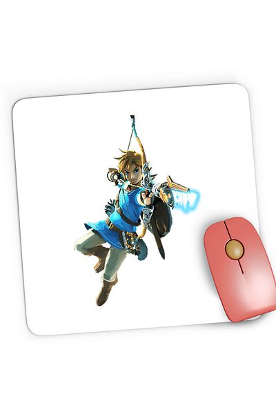 OEM Mousepad Gaming Legend of Zelda Link Minecraft Game, 21x19 cm