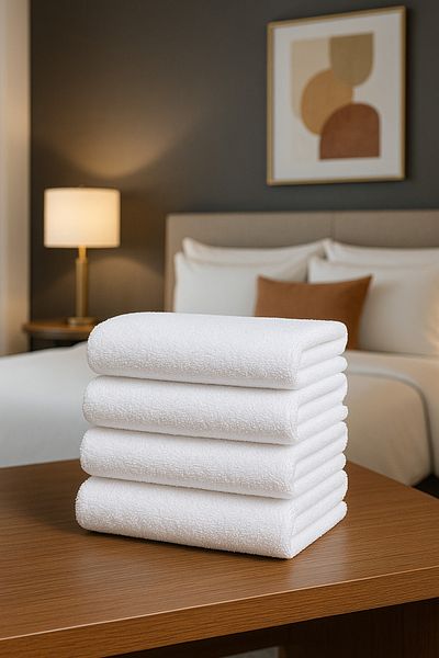 Formeya 4 Pcs Hotel Towels White 50X85 cm 200 Grams Bukle - Armür Hand Face Towel