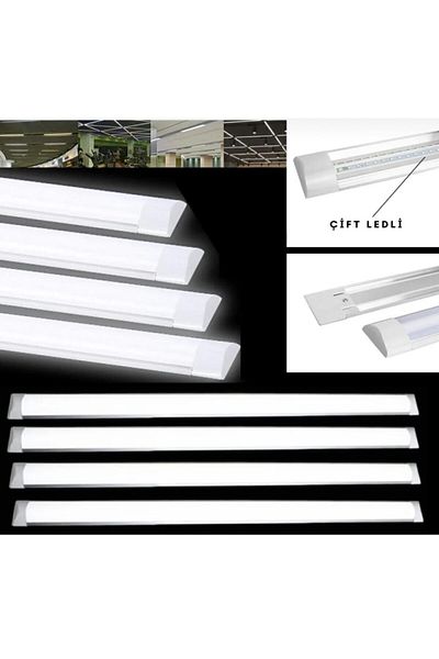 Bvs Elektronik 36 Watt White Light Horizontal Led Tape Luminaire Ceiling Lighting 120 cm Led Luminaire 2 Pack