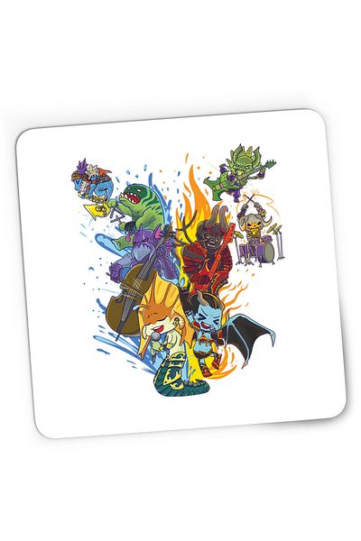 OEM Mousepad Gaming Dota 2 Party Heroes Video Game Dota2, 21x19 cm