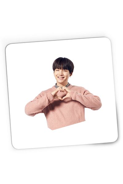 OEM Mousepad Gaming BTS Suga Love Sign Hand, 21x19 cm