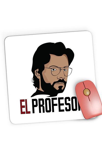 OEM Mousepad Gaming Professor La Casa de Papel Rebel, 21x19 cm