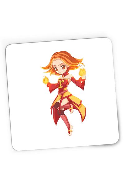 OEM Mousepad Gaming Dota 2 Lina Slayer Hero Magical Damage Chibi, 21x19 cm