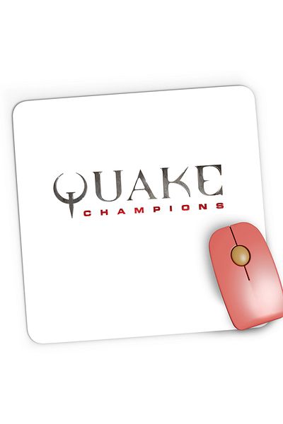 OEM Mousepad Gaming Quake Logo Tube Brand Beanie Champions Fortnite, 21x19 cm