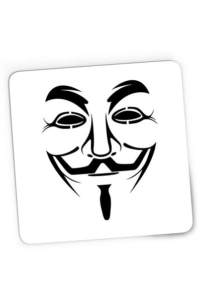 OEM Mousepad Gaming Anonymous Joker Fawkes Mask Gamer Anonim, 21x19 cm