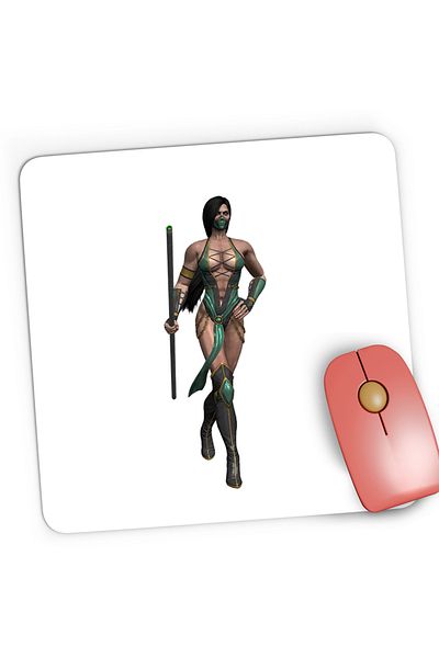OEM Mousepad Gaming Mortal Kombat Jade Green Diamond Game, 21x19 cm