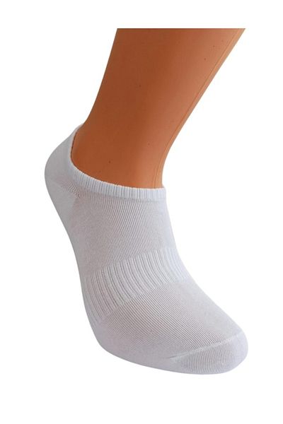 Centini Set of 5 pairs - Men's white short socks with embroidered detail
