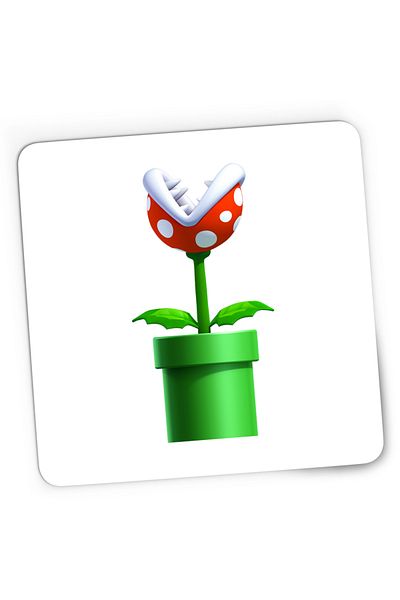 OEM Mousepad Gaming Planta Carnivora Super Mario Bros Video Game, 21x19 cm