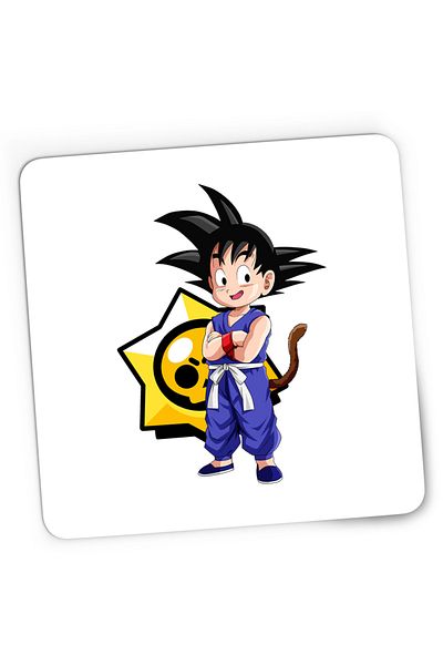 OEM Mousepad Gaming Brawl Stars Dragon Ball Z Son Goku Bebe Karate, 21x19 cm