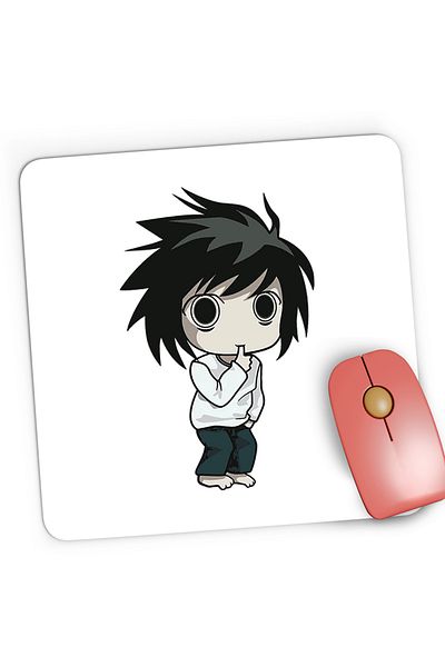 OEM Mousepad Gaming Bebe Detectiv Death Note L Sherlock Holmes, 21x19 cm