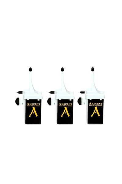 AKSCENT 3'Lü Koku Makinesi Koku Esansı Kartuşu Set 135 ml