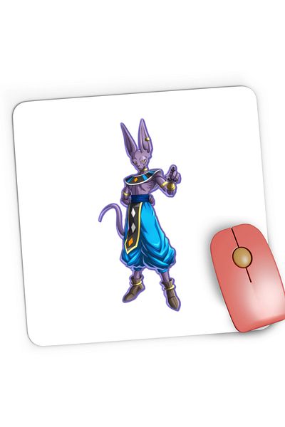 OEM Mousepad Gaming Dragon Ball Z Lord Veerus Egipt Cat, 21x19 cm