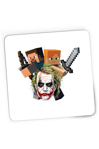 OEM Mousepad Gaming Joker Minecraft Gamer Steve Alex, 21x19 cm