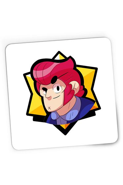 OEM Mousepad Gaming Colt Face Brawl Stars, 21x19 cm