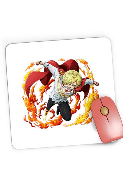 OEM Mousepad Gaming Sanji Vinsmoke One Piece Black Leg, 21x19 cm