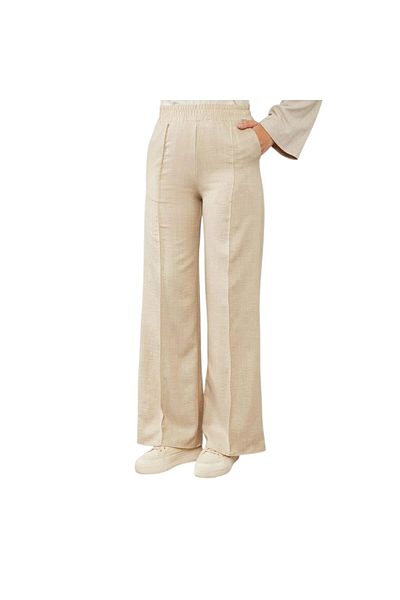 Levidor Trousers with Elastic Waist and Stripe Detail