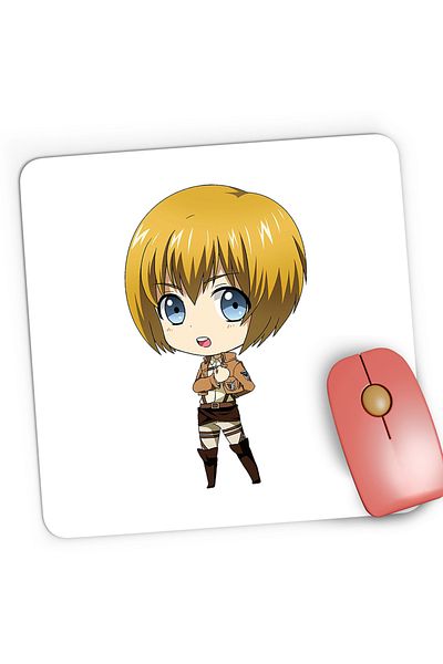 OEM Mousepad Gaming Attack on Titan Armin Arlert Anime Manga, 21x19 cm
