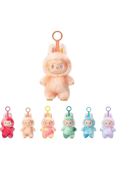 KidMania Labubu Have a seat figurine, surprise character with clothes and sounds, 19 cm, multicolor