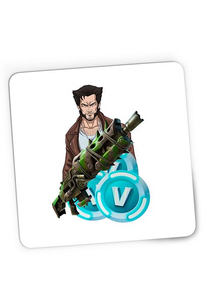 OEM Mousepad Gaming Wolverine Logan Fortnite VBucks Epic, 21x19 cm