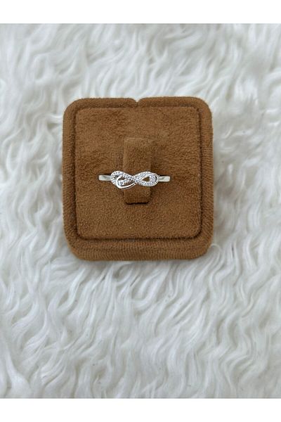BY YASİN TOPÇU Sparkling Infinity Steel Ring