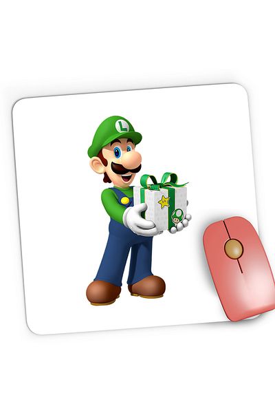OEM Mousepad Gaming Super Mario Bros Luigi Gift Odyssey, 21x19 cm