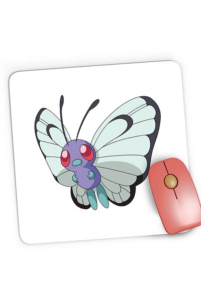 OEM Mousepad Gaming Pokemon Butterfly Sword Cards, 21x19 cm