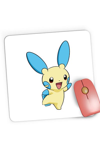 OEM Mousepad Gaming Pokemon Minun Legend Game Sword, 21x19 cm