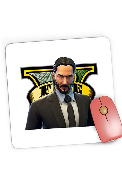 OEM Mousepad Gaming John Wick Fortnite GTA, 21x19 cm