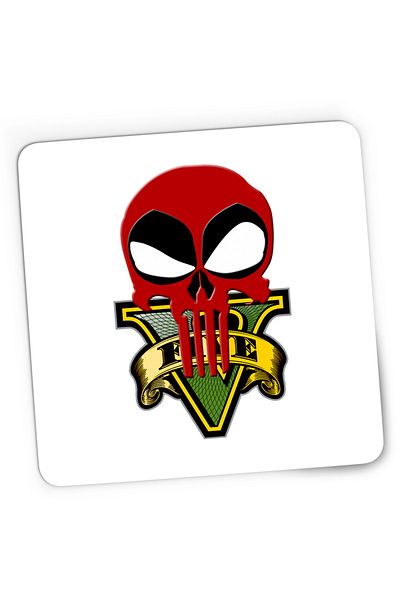 OEM Mousepad Gaming Deadpool Reaper GTA Horror Punisher, 21x19 cm