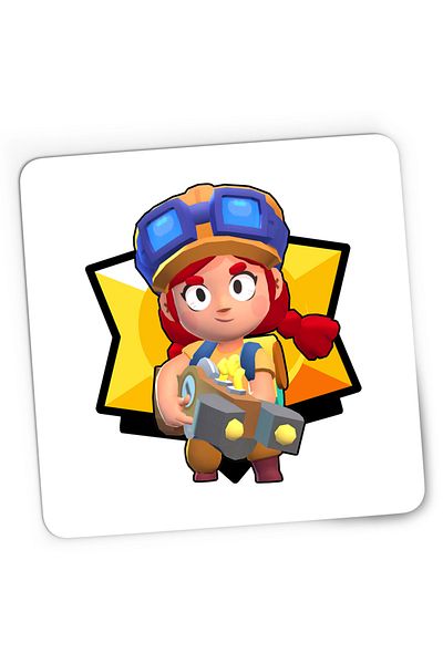 OEM Mousepad Gaming BrawlStars Jessie Play, 21x19 cm