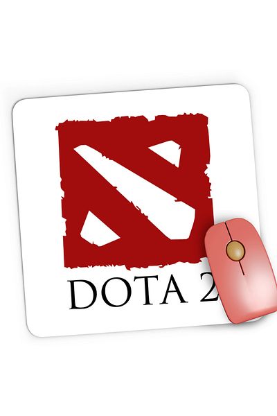 OEM Mousepad Gaming Logo Dota 2 Defense of the Ancients Emblem, 21x19 cm