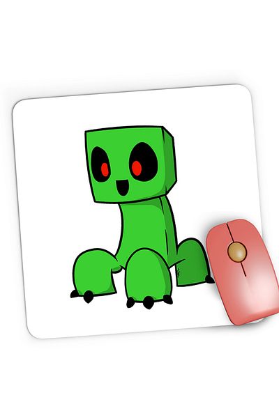 OEM Mousepad Gaming Cute Creeper Minecraft, 21x19 cm